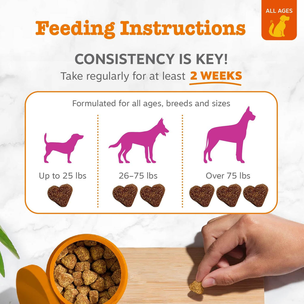 Zesty Paws Glucosamine for Dogs - Dog Joint Supplement, Bacon, 90 Ct
