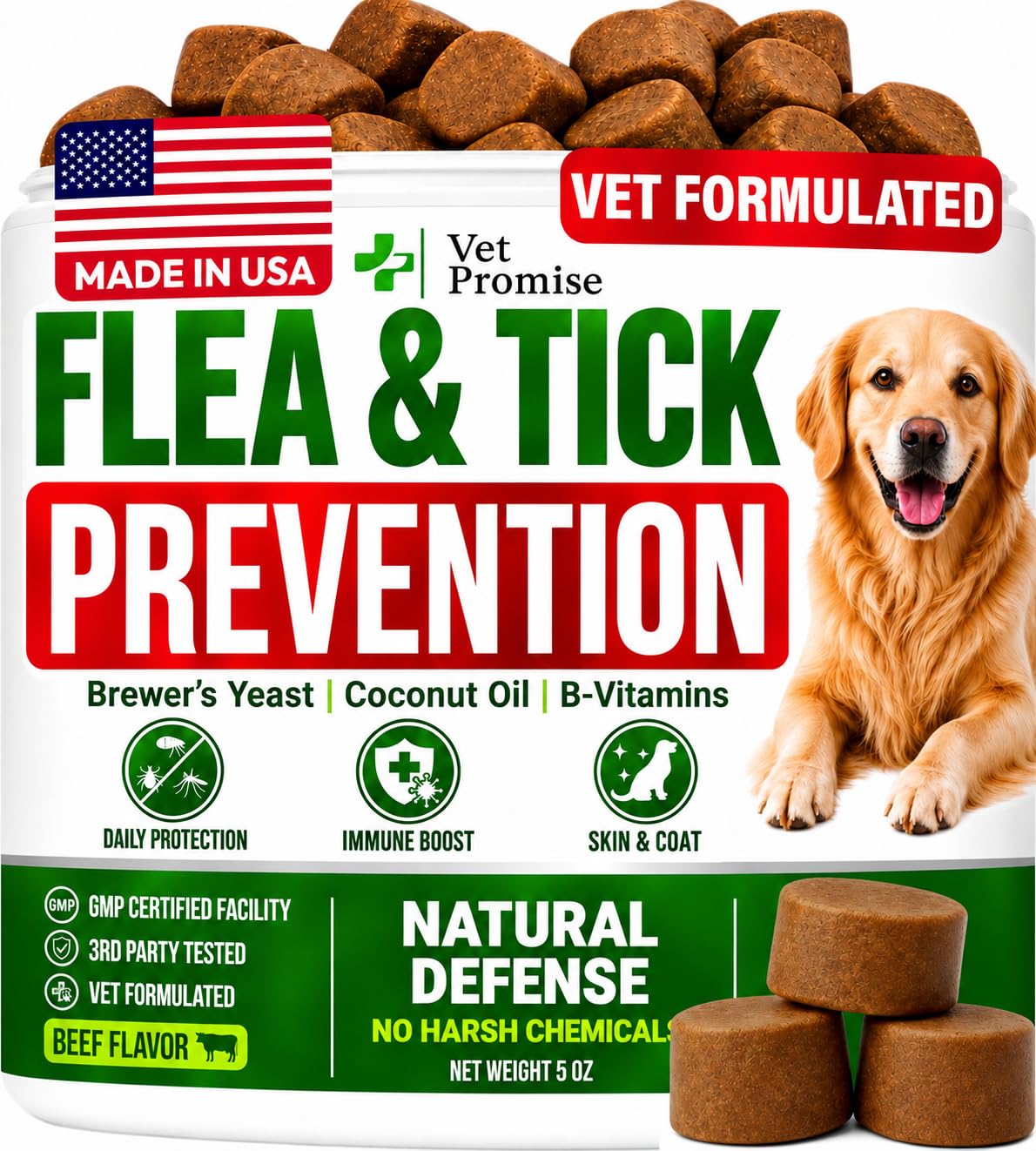 Dog Allergy Relief Chews - Skin Health & Anti-Itch Supplement with Omega-3
