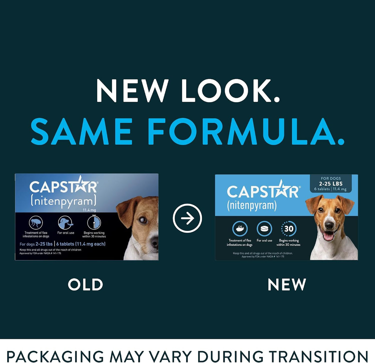 Capstar (nitenpyram) Fast-Acting Oral Flea Treatment for Dogs 2-25 lbs