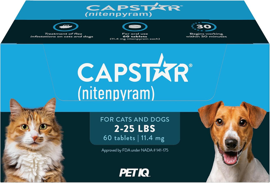 Capstar (nitenpyram) Fast-Acting Oral Flea Treatment for Dogs 2-25 lbs