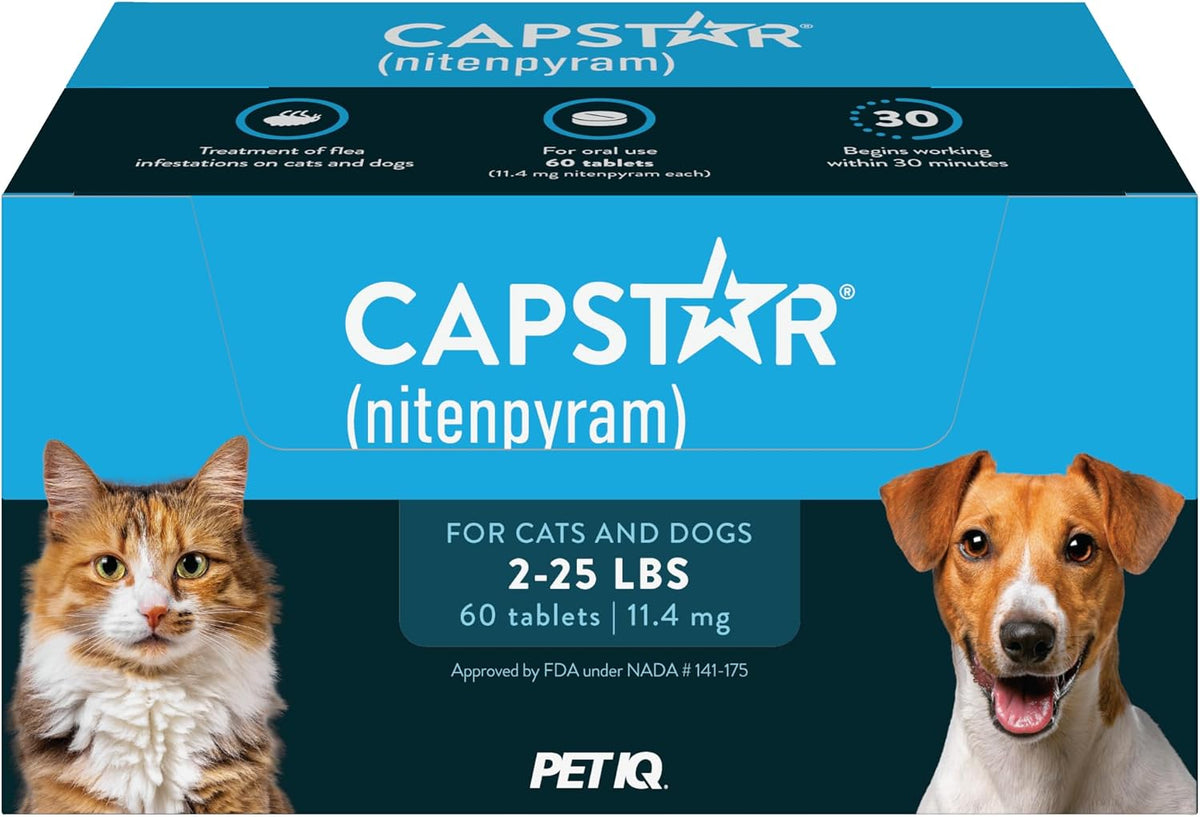 Capstar (nitenpyram) Fast-Acting Oral Flea Treatment for Dogs 2-25 lbs