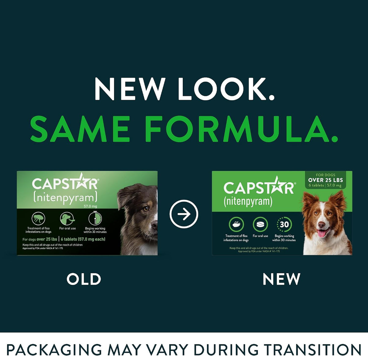 Capstar (nitenpyram) Fast-Acting Oral Flea Treatment for Dogs 2-25 lbs