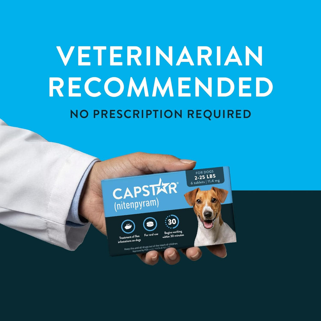 Capstar (nitenpyram) Fast-Acting Oral Flea Treatment for Dogs 2-25 lbs