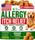 Dog Allergy Relief Chews - Skin Health & Anti-Itch Supplement with Omega-3