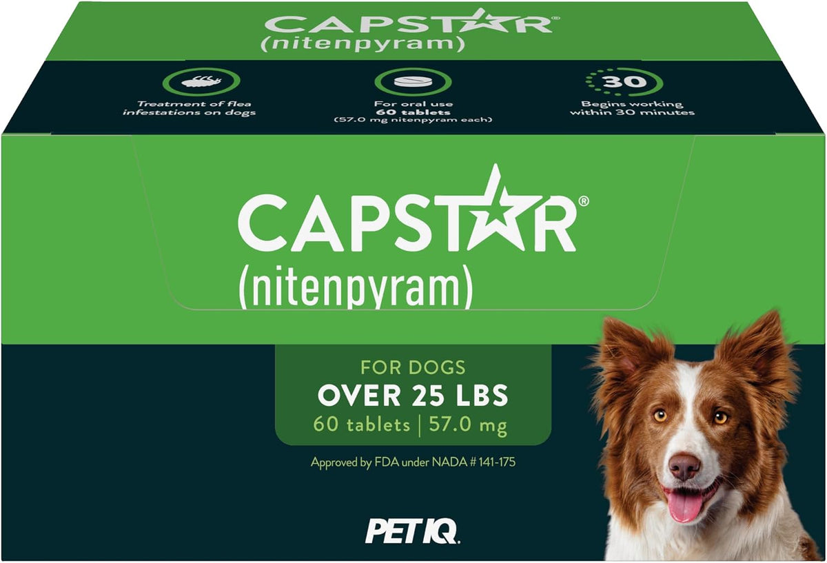 Capstar (nitenpyram) Fast-Acting Oral Flea Treatment for Dogs 2-25 lbs