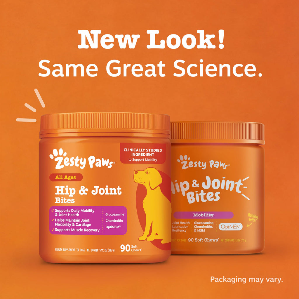 Zesty Paws Glucosamine for Dogs - Dog Joint Supplement, Bacon, 90 Ct