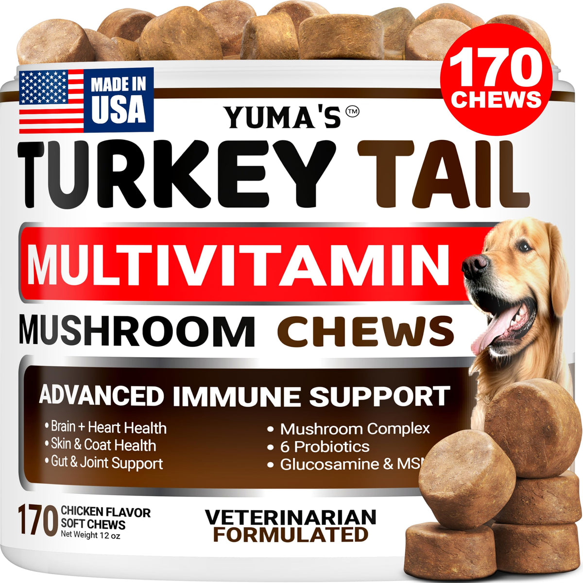Dog Allergy Relief Chews - 240 Immune Treats, Dog Itching Skin Relief Pills