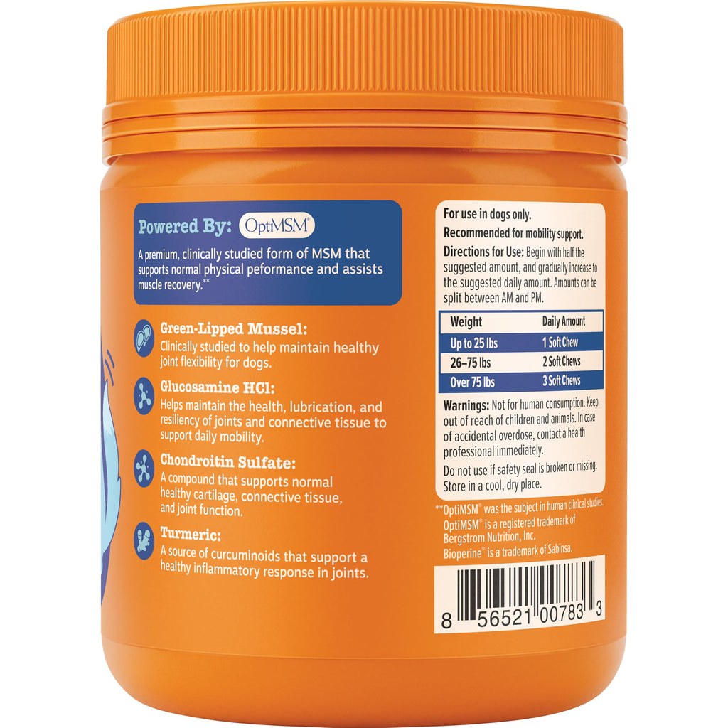 Zesty Paws Glucosamine for Dogs - Dog Joint Supplement, Bacon, 90 Ct