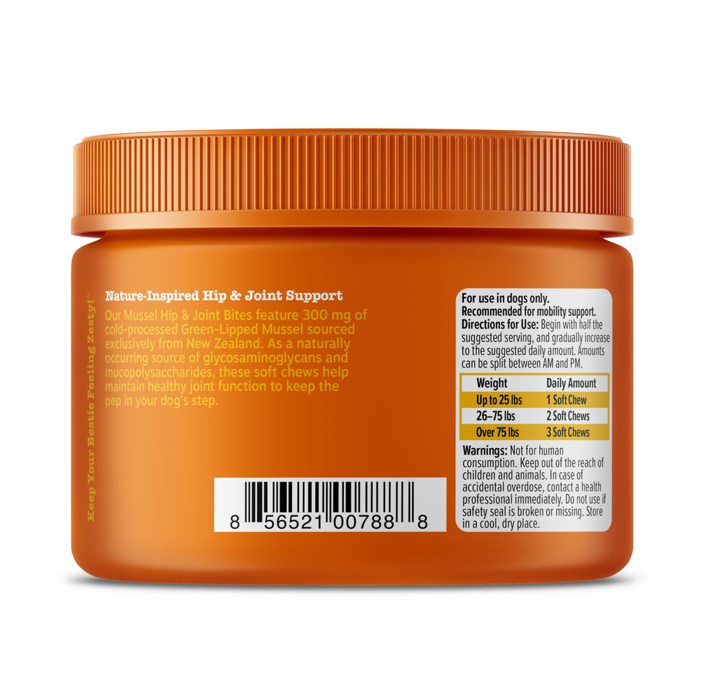 Zesty Paws Glucosamine for Dogs - Dog Joint Supplement, Bacon, 90 Ct