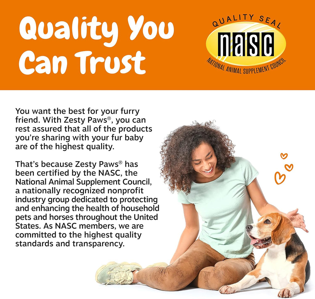 Zesty Paws Probiotics for Dogs - Gut Health Soft Chews, Pumpkin, 90 Ct