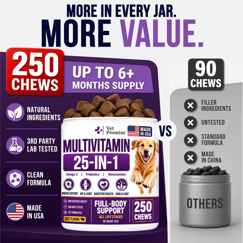 Dog Allergy Relief Chews - Skin Health & Anti-Itch Supplement with Omega-3