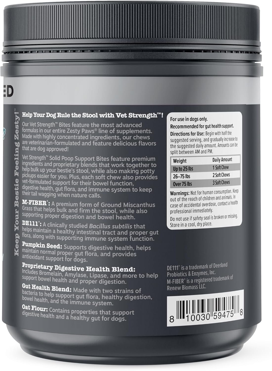 Zesty Paws Probiotics for Dogs - Gut Health Soft Chews, Pumpkin, 90 Ct