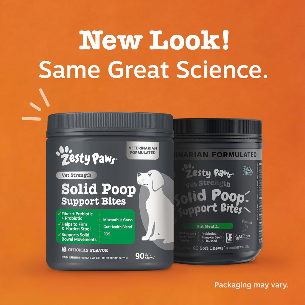 Zesty Paws Probiotics for Dogs - Gut Health Soft Chews, Pumpkin, 90 Ct