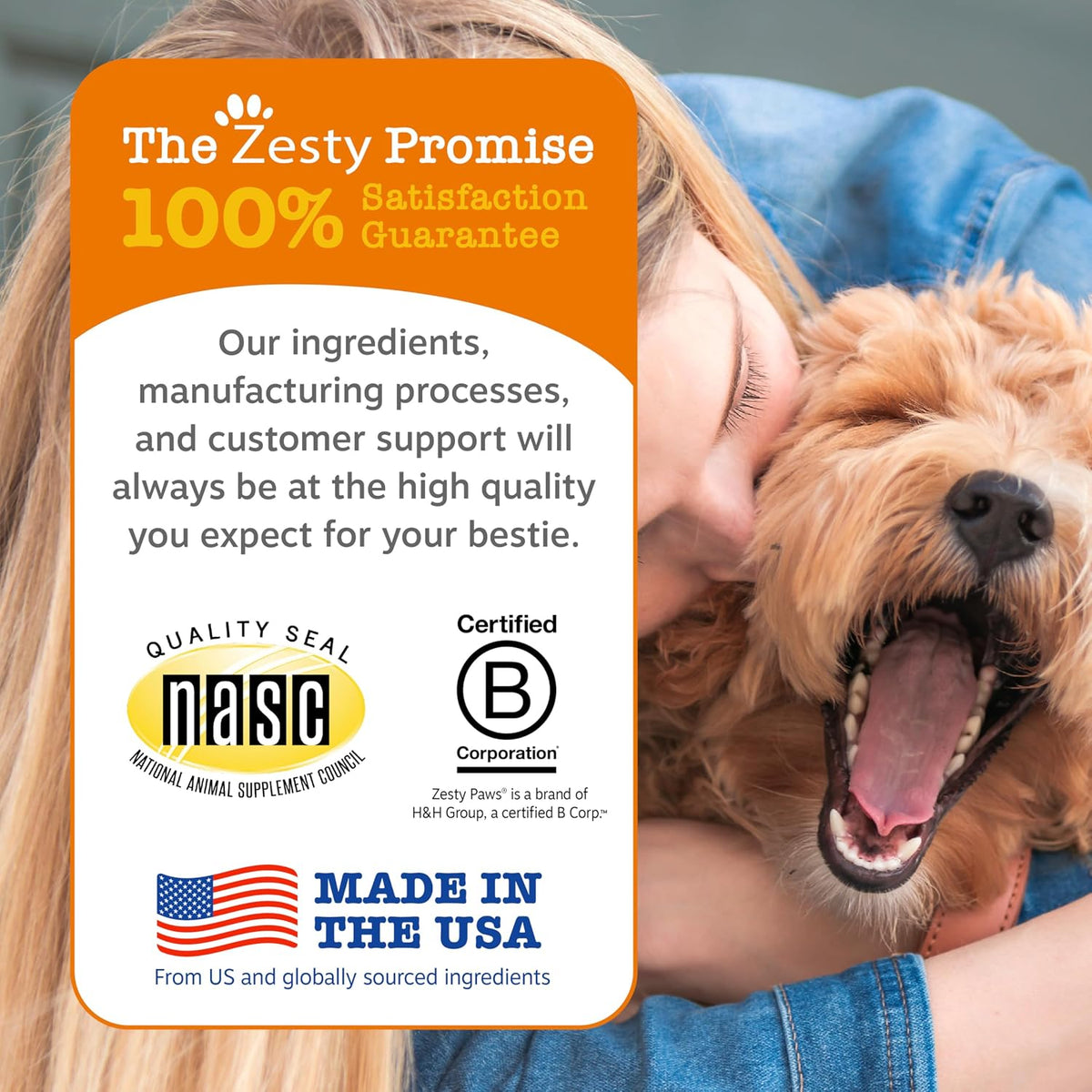 Zesty Paws Dog Itch Relief Chews - Omega-3 Fish Oil for Dogs, Chicken, 90ct