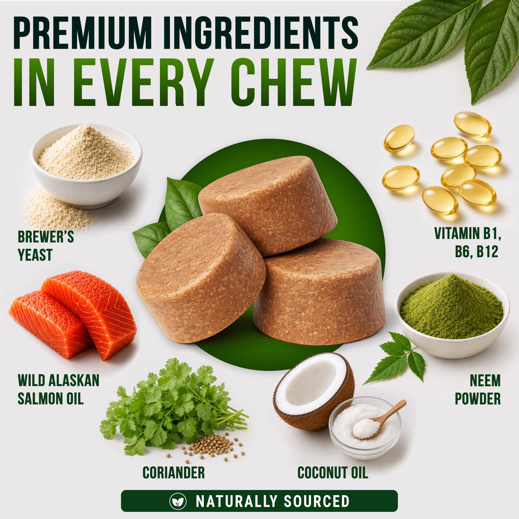 Dog Allergy Relief Chews - Skin Health & Anti-Itch Supplement with Omega-3